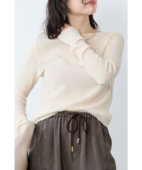 【MICA&DEAL】 0126109001 シアーマーブルカットソー