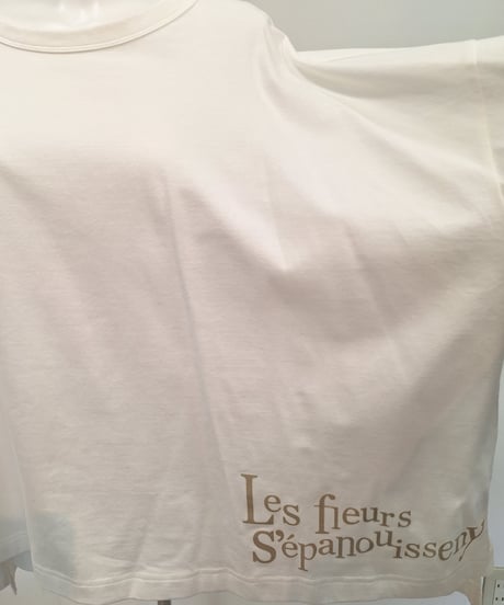 【ATELIER SIX】 21254485 CLASSIC 8分袖天竺ロゴワイドT