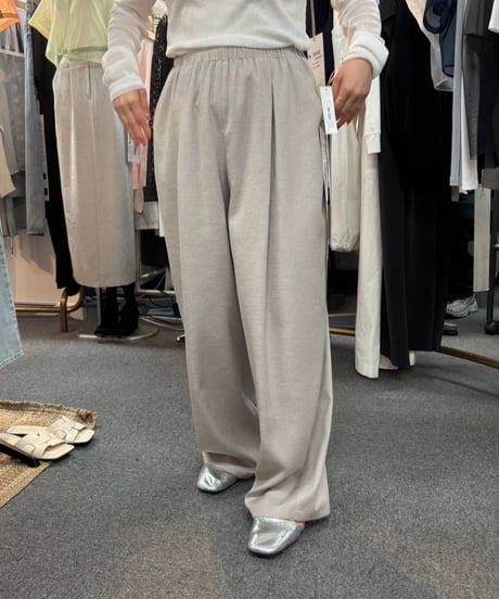 【cafune】525616 slub polyester volume pants