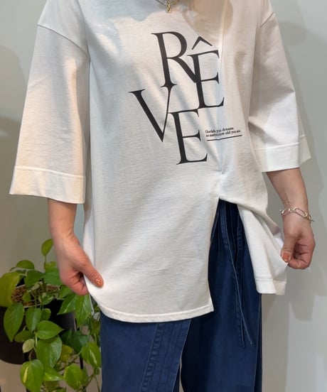 【LalliaMu】2513510 アシンメトリースリットカットソー