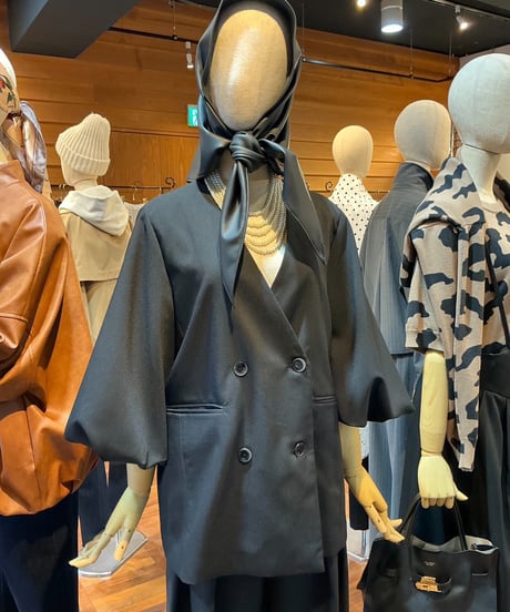 【MARGAUX VINTAGE】 JK - 26088 - A　バルーンスリーブノーカラージャケット