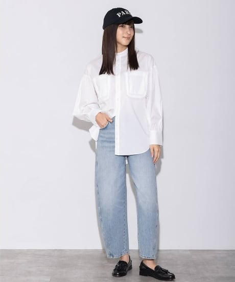 【MARGAUX VINTAGE】BL-26017 - S　ポケットフリルブラウス