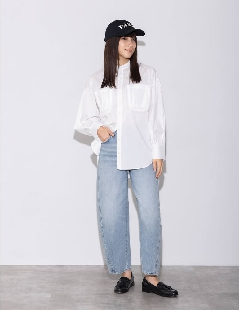 MARGAUX VINTAGE】BL-26017 - S ポケットフリルブラウス | sel