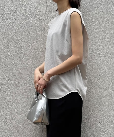 【cafune】525906 mat stretch georgette tuck blouse