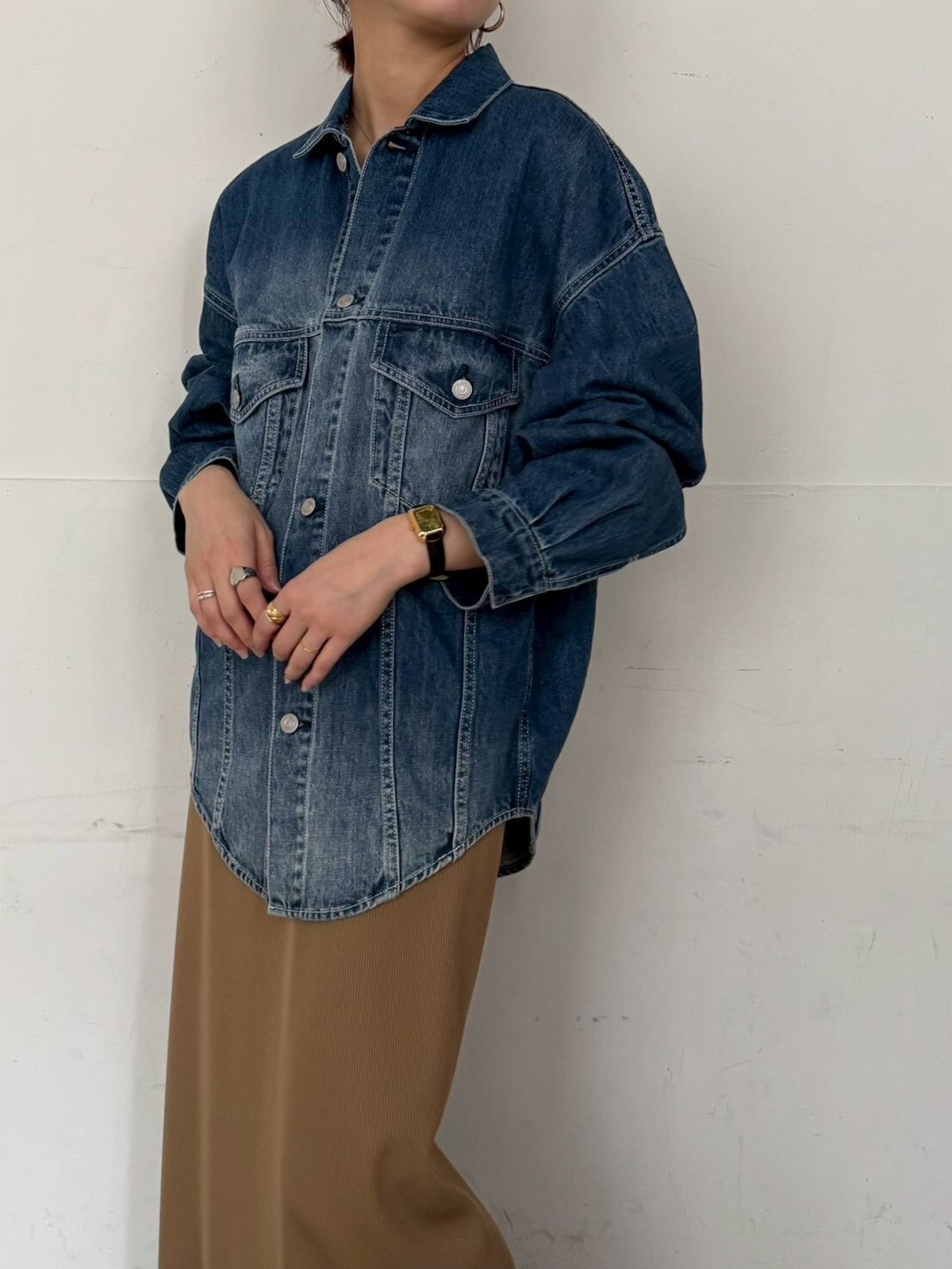 cafune】535420 denim shirt jacket | selectshopB5
