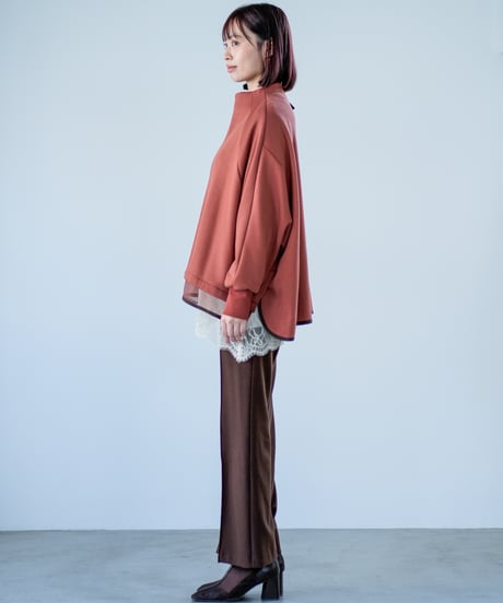 【Lallia Mu 26AW】2614510 ソフトサーモフレアプルオーバー