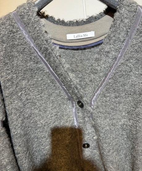 39【Lallia Mu 26AW】2614514 スライバーニットカーディガン