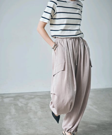 21【ruxe 26AW】  2633720 サテンカーゴパンツ