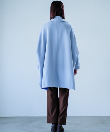 【Lallia Mu 26AW】2614180 スタンドカラーフレアコート