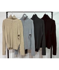 【PRIORITY 26AW】 P67008KR タートルリブニット PO