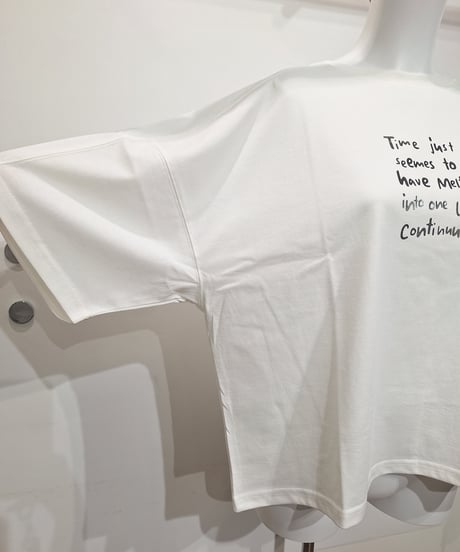 全国送料185円【SUGARROSE】269333 箔プリント切り替えTシャツ