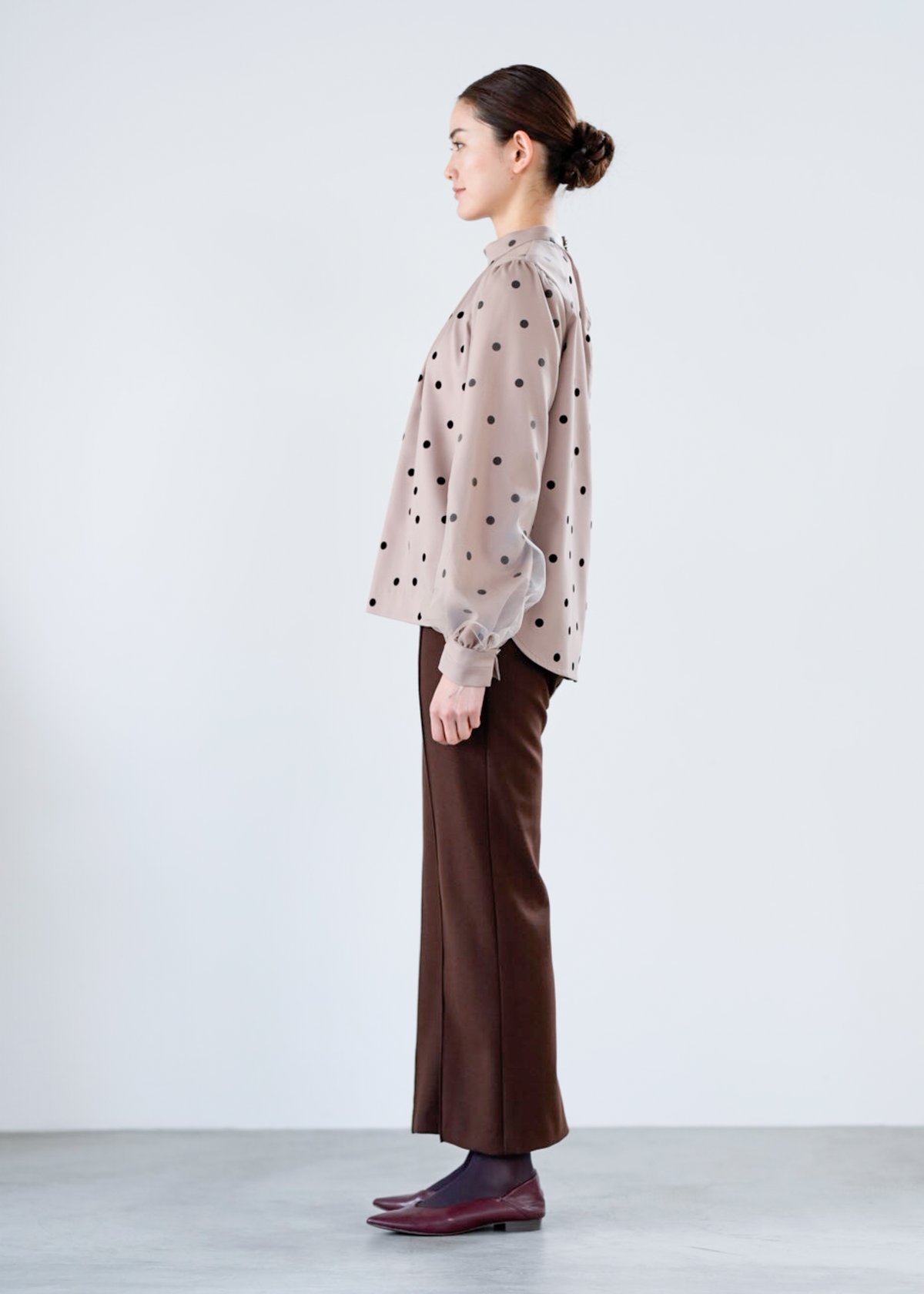 Lallia Mu】2514615 チュールスリーブドットブラウス | selectshopB5