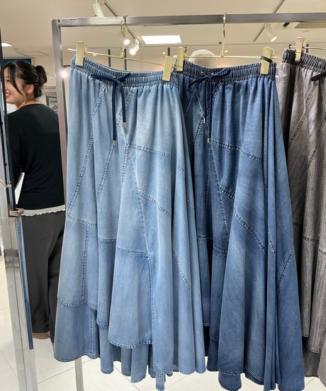 【ayane 26AW】  数量限定　856712　ダンガリー変形切り替えスカート