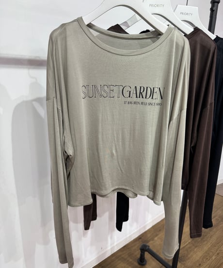 【PRIORITY 26AW】P67050HW シアーロゴTシャツ