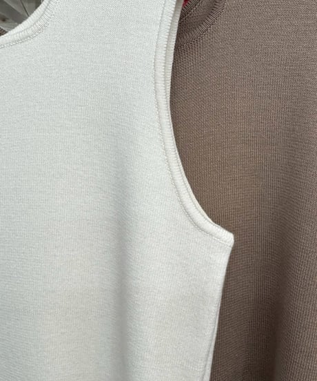 【siro de labonte】R613108 2way kami knit tank 30s/2silketcotton