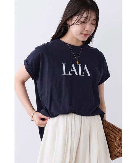 【MICA&DEAL】 0126209101 "LAIA"ロゴヘムラウンドT-shirt
