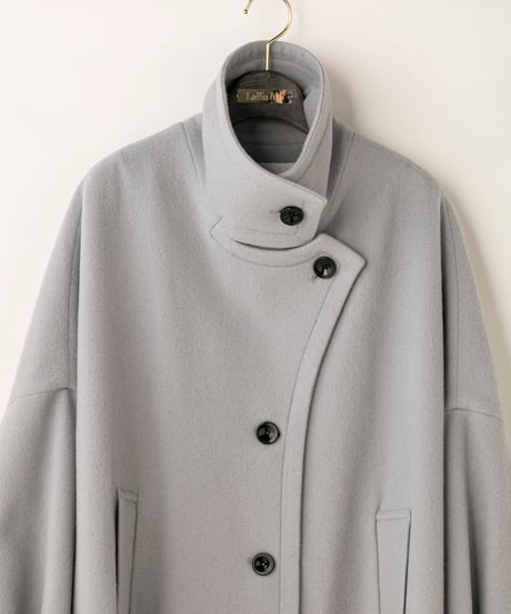 【Lallia Mu 25AW】2514141 スタンドカラーフレアコート