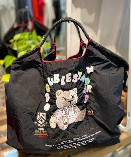 【DOUBLE STANDARD 】0400-000-253 DOUBLE STANDARD CLOTHING × BALL&CHAIN｜PASTEL BEAR SHOPPING BAG L SIZE