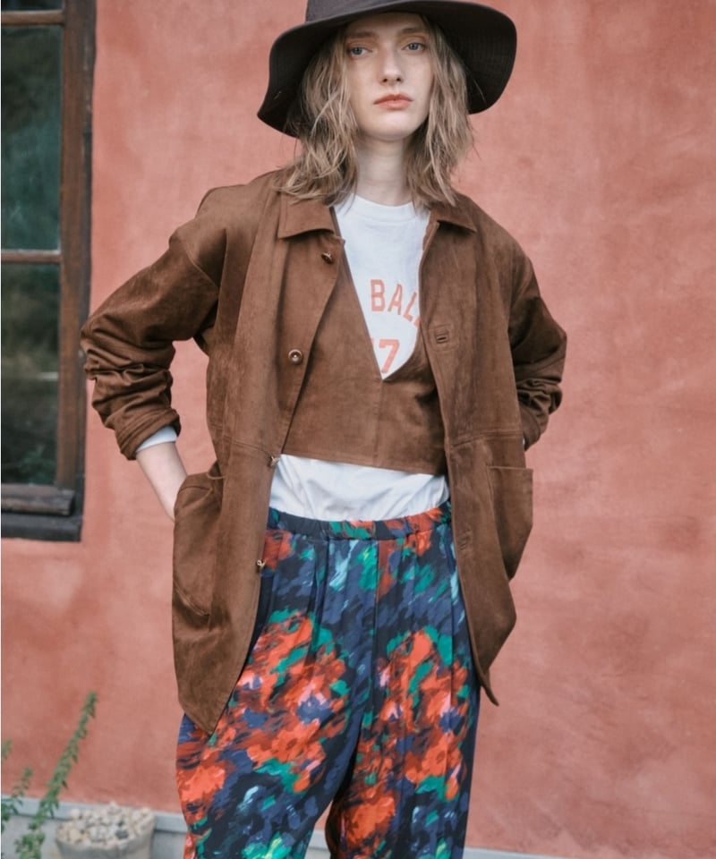 LE MÉLANGE 26SS】8613701 スウェードベストビスチェ | selects