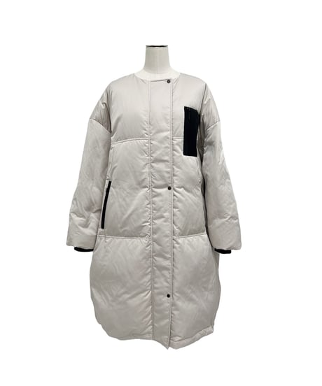 【ayane 26AW】  856702　ノーカラーロングダウン