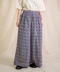 【Brocante】33-0344X P  インドプリント(パターン) ピエロパンツ
