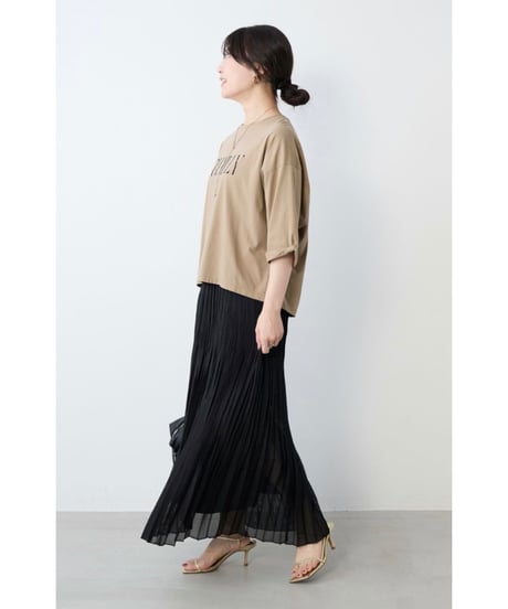 【MICA&DEAL】 0126109036 "CHAILLY"ロゴ5分袖T-shirt