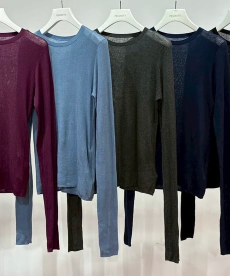 【PRIORITY 26AW】 P66210SW　シアーニットプルオーバー