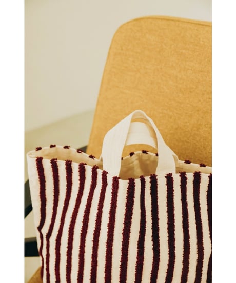 【beej】 43-BAG-IT008 LoopStripeboxTotebag