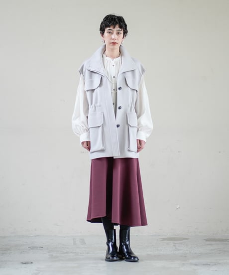 【Lallia Mu 26AW】2613200 リバーベストジャケット