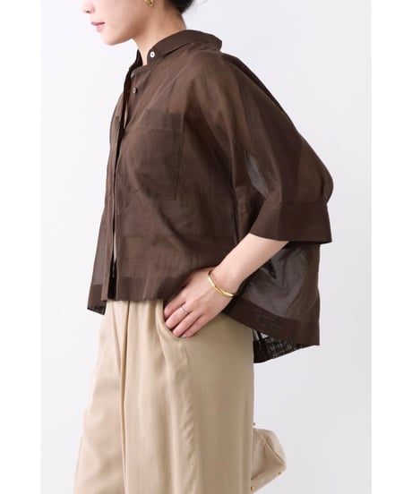 【MICA&DEAL】 0126201141 シアーショートテントシャツ