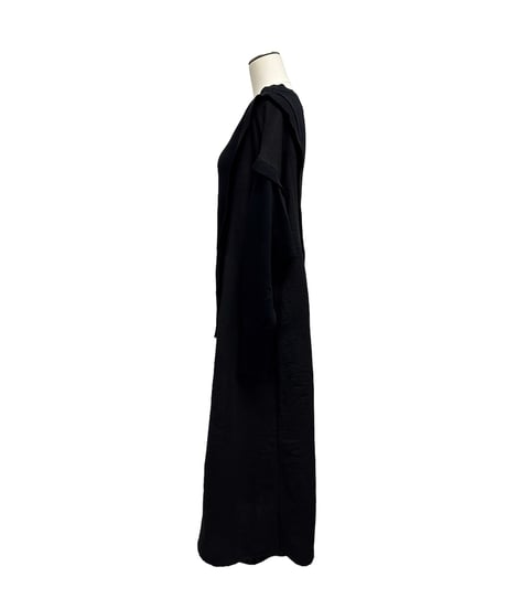 【ayane 26AW】  856741 ニットドッキングロングワンピースカーディガン