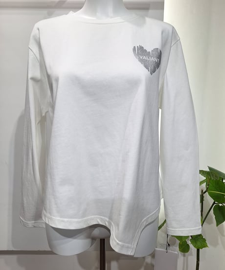 【TOLNERA/PRIORITY】T61126HW ハートプリントカットソー