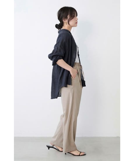 【MICA&DEAL】 0126101055 ウォッシュドリネンシャツ