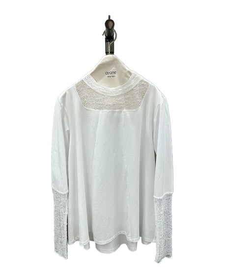 【ayane 26AW】  856721 レースドッキングフレアロンT（スクエア型）