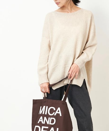 【MICA&DEAL】M00E023GD ロゴコットンバッグ