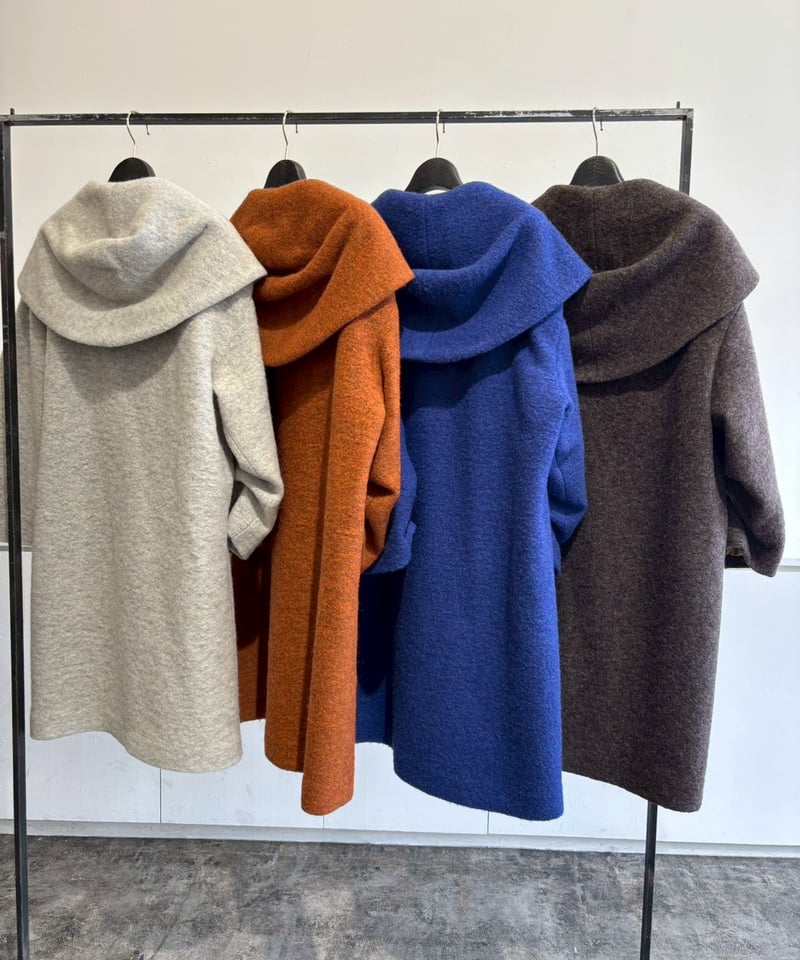 Lallia Mu 26AW】2614170 ビッグカラースライバーコート | select