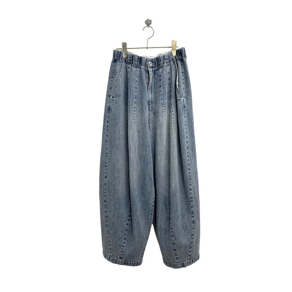 ayane】 826502 麻混デニムバレルレッグパンツ | selectshopB5