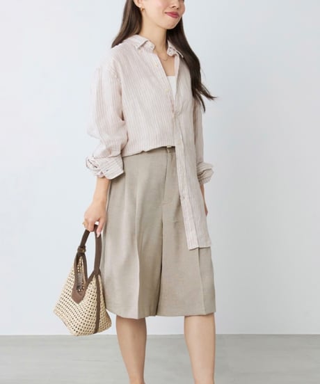 【MICA&DEAL】 0126203189 2タックハーフパンツ