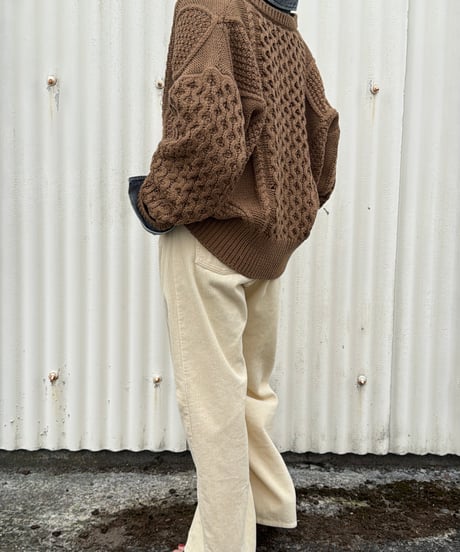 【ruxe 26AW】  2633413 ドッキングカウチンニット