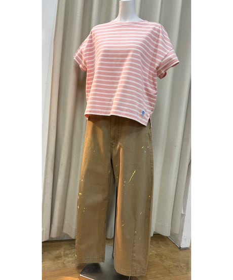 【ORCIVAL】 OR-C0335 ボートネック ショートスリーブ プルオーバーボーダー 半袖 Tシャツ