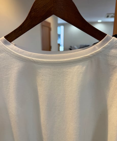 【siro de la bonte 26AW】R643206　30/-highgage cotton×georgette　docking L/S Tshirt