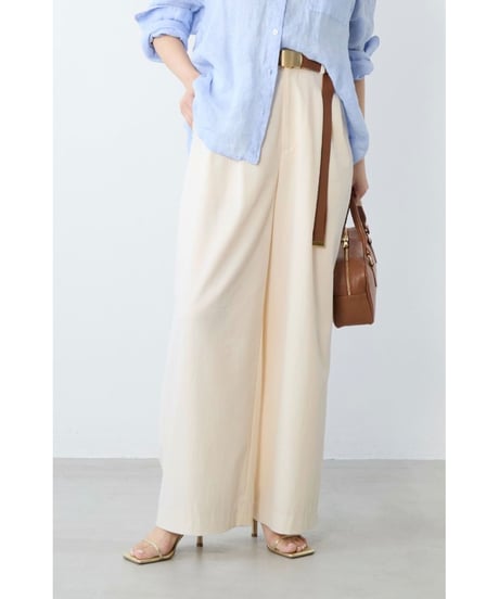【MICA&DEAL】 0126103031 フィブリルタックワイドパンツ