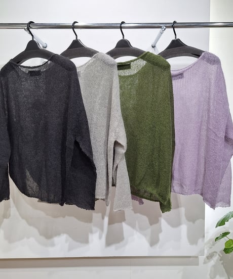 【sugar rose 25aw】251750 シャーリングデザインモヘヤニット