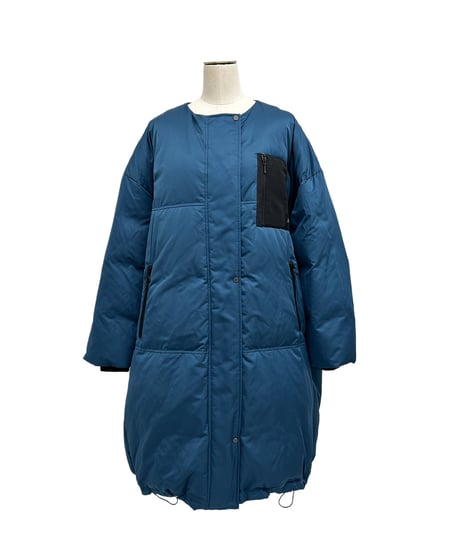 【ayane 26AW】  856702　ノーカラーロングダウン