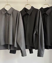 【MARGAUX VINTAGE】BL-26094-A ピンストライプブラウス