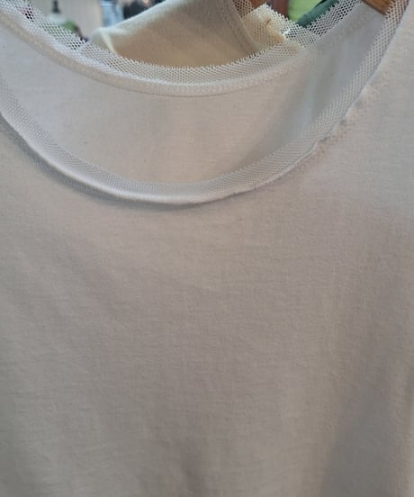 【cafune】525922 tulle combi tank top