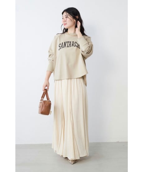 【MICA&DEAL】 0126109003 "SANTAROSA"ラグランスリーブロゴスウェット