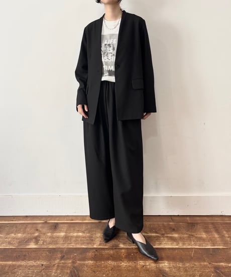 【siro de labonte】R613302 nocollar jacket