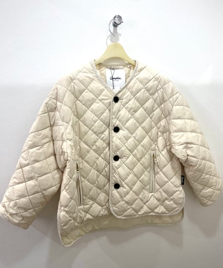 【GYMPHLEX/ジムフレックス】　 GY-A0431 NYM キルトダウンカラーレスジャケット　 QUILT DOWN COLLARLESS JACKET