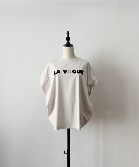 【siro de labonte】R613219 LA VAGUEtuck sleeve Tshirt(ラバー＆メタル） 30/-highgauge cotton